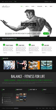 健身房HTML5模板