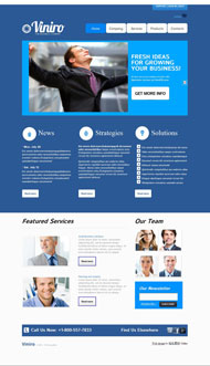 商业管理CSS网页模板