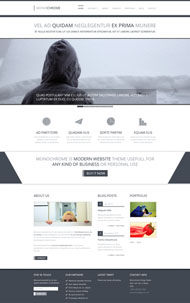 单色商业主题HTML模板