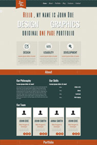 固定导航HTML设计模板