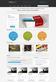 平面设计网站HTML模板