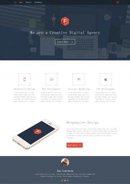 APP应用设计网页模板