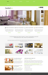 室内设计效果网页模板