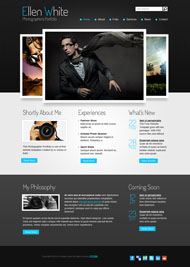 摄影作品展示HTML5模板