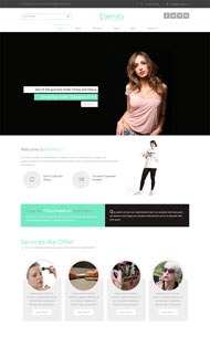 女性时尚美容网站模板