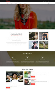 时尚品牌展示响应式模板