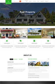 楼房设计建设HTML5模板