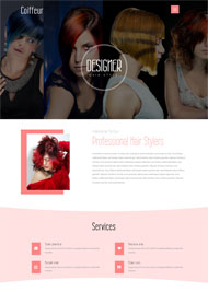 发型设计网站模板下载