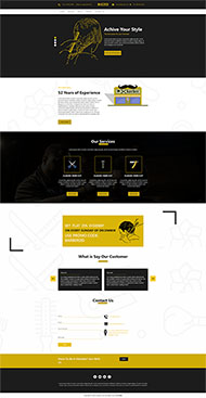 发型设计会所网页模板