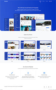 在线交友社区社交网站模板