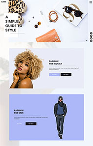 时尚服装首饰网站模板