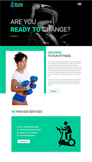 健身课程培训HTML5模板