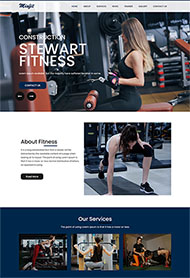 私人教练培训班网站模板