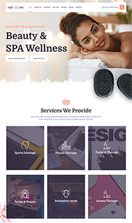 女性美容Spa网站HTML模板