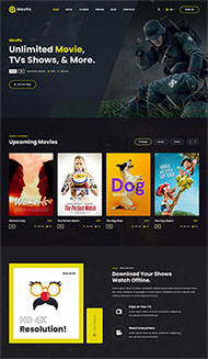 在线影院视频资源平台网站模板