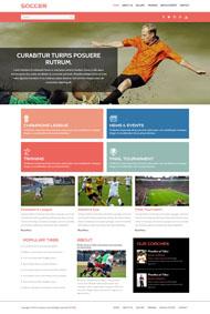 足球竞技比赛网站模板