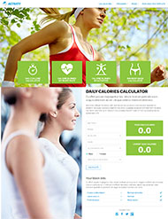 体育锻炼健身房减肥网站模板