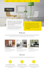 黄色创意家居HTML5模板