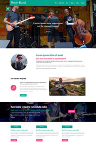 乐器演奏团队网站模板