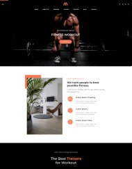 健康减脂运动俱乐部网站模板