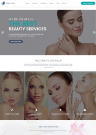 响应式美容养生服务行业网站模板