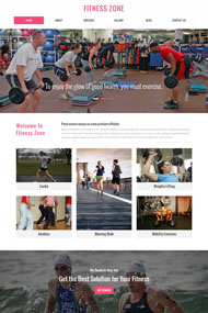 室内健身运动整站模板