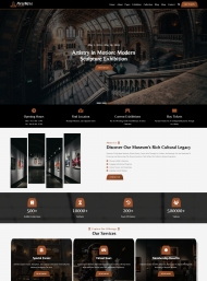 现代艺术博物馆HTML5宣传网