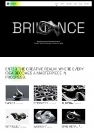 现代时尚艺术品展览网站