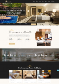 HTML5酒店服务行业宣传网站