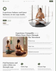 HTML5响应式瑜伽馆宣传网站