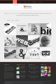 数字公司CSS3模板