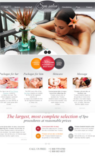 水疗按摩spa网页模板