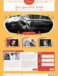 维纳斯美容中心CSS模板