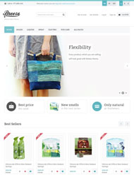 淡蓝色女包购物商城模板