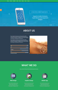 手机应用服务企业CSS3模板