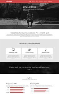 大气炫酷前端设计网页模板