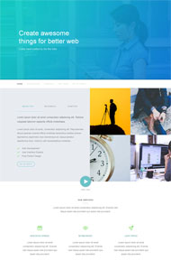 扁平化设计公司网站模板