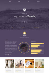 荒草丛生设计公司单页模板