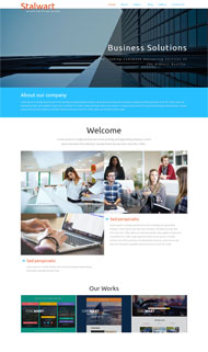 宽屏整洁企业网站模板