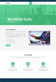 扁平公司官网HTML5模板