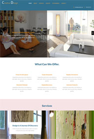 宽屏大气室内创意设计模板