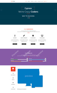 科技公司首陆页HTML5模板