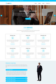  律师和法律机构HTML5模板 