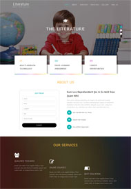 文学教育杂志社单页模板