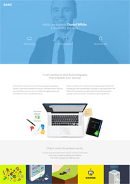 产品设计师宽屏网站模板