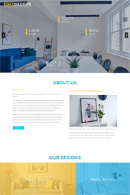 宽屏扁平家居网站模板