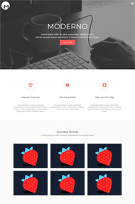 全屏响应式wap菜单单页模板