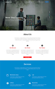 宽屏儿童教育HTML模板