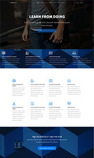前端技术在线教育HTML5模板