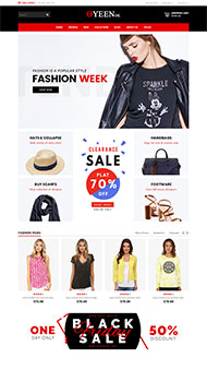 服装电子商务网站模板